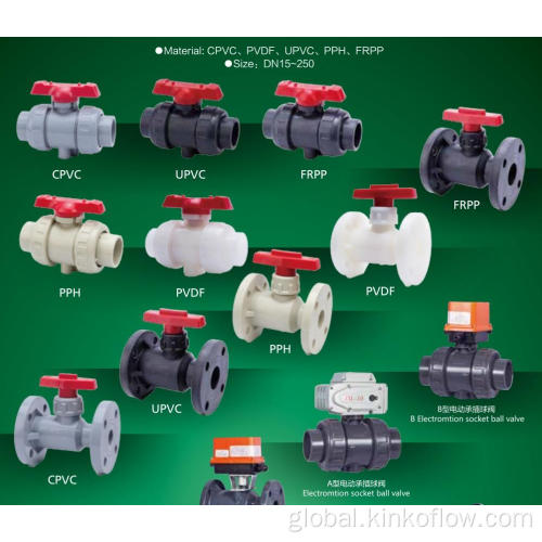 Welded Ball Valve Pneumatic Actuator PVC Ball Valve Factory